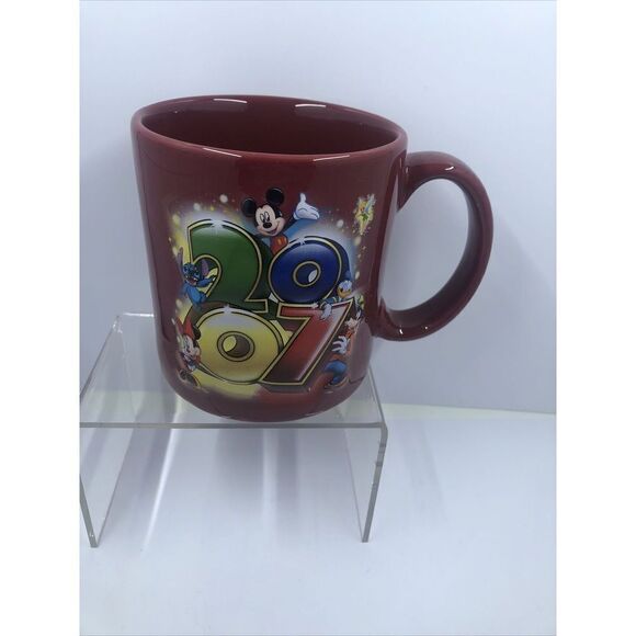 Disney Theme Parks 2007 Mug. Mickey Mouse, Minnie Mouse, Goofy, Stitch&More.Read - Picture 2 of 15